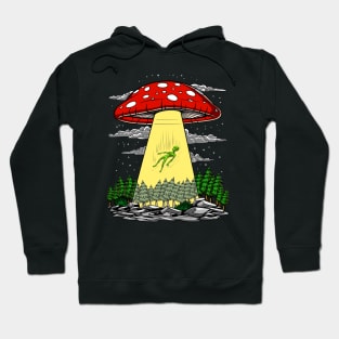 Magic Mushrooms Alien Abduction Hoodie